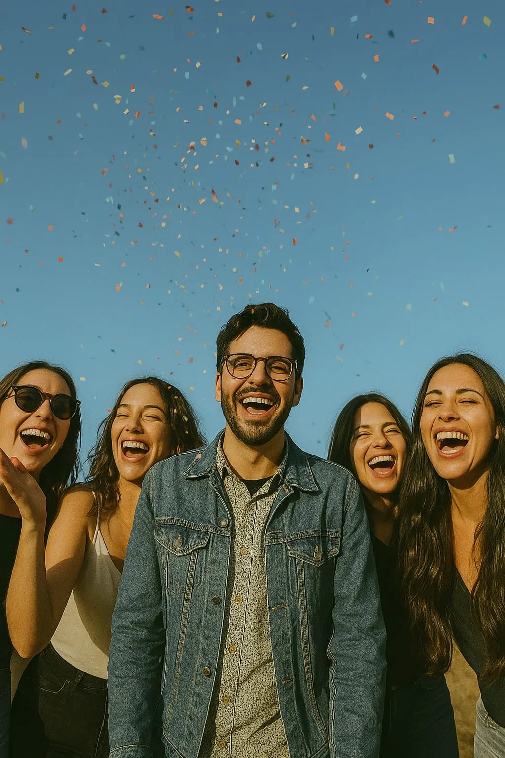 Personas celebrando en un evento